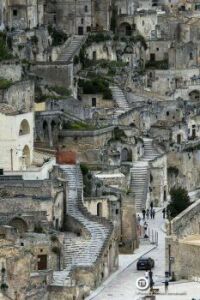 Matera - Staircases in the rocks like an Escher painting