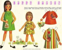 Paper Doll  ~  ''Easter''  -  Betsy McCall and Linda