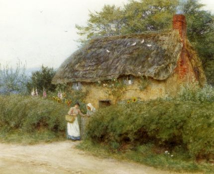 A_Cottage_With_Sunflowers