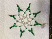 Christmas beaded Snowflake by Mrs Camper