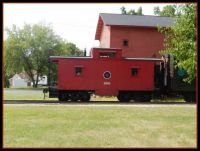 Caboose at Coldwater, MI, train depot