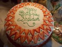 strawberry party cake