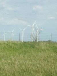 Wind turbines in Northern Indiana
