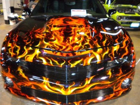 Solve best flames paint job camaro jigsaw puzzle online with 88 pieces