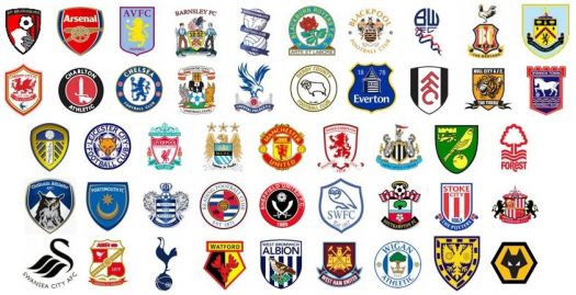 Solve Premier League logos 2016 jigsaw puzzle online with 98 pieces