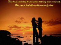 True love cannot.....