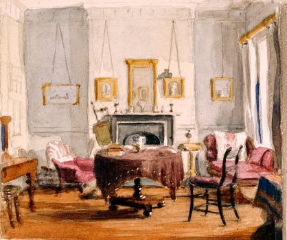 Solve Matilda Sharpe - The Drawing Room at 59 Seymour Street, c.1850 ...