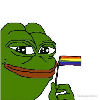 Solve Rainbow Pepe jigsaw puzzle online with 100 pieces