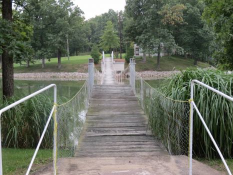 Footbridge Over Heyen's Lake