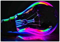 Rainbow in a Light Bulb