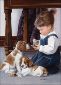 A girl and her dog28