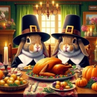 Pilgrim bunnies