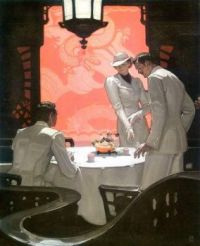 confrontation in a chinese tea room