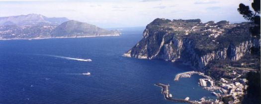 Isle of Capri harbor - south of Naples, Italy