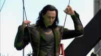 Loki in mid-air
