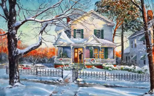 Solve Christmas House jigsaw puzzle online with 77 pieces