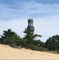 A peek at the top of the Provincetown Monument