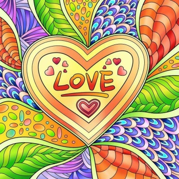 Solve LOVE IS JIGIDI jigsaw puzzle online with 81 pieces