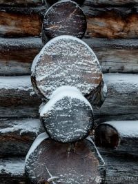 Logs and Snow