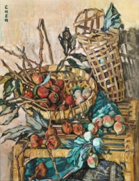 Lychees and Peaches, Georgette Chen, ca.1940–1945