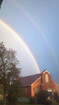 Can you see the second rainbow?