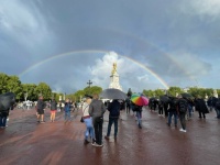 Rainbow At Buckingham Palace