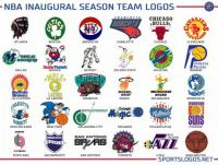NBA inaugural season logos