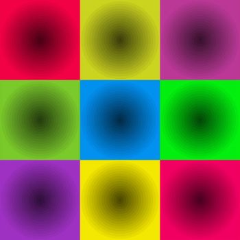 Solve 9 color squares jigsaw puzzle online with 81 pieces