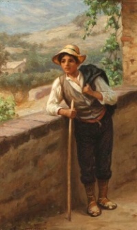 N. F. Schiøttz-Jensen (Danish, 1855–1941), A Young Italian Man