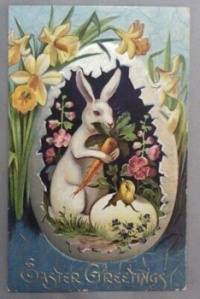 "A Joyful Easter" to you all!  Vintage Easter Postcard