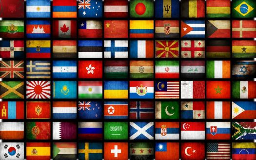 Solve Flags of the World jigsaw puzzle online with 60 pieces