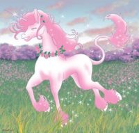 Happy pink unicorn
