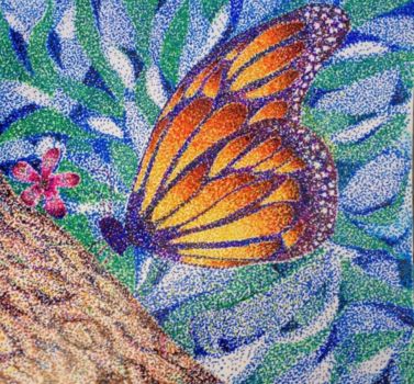Butterfly Pointillism