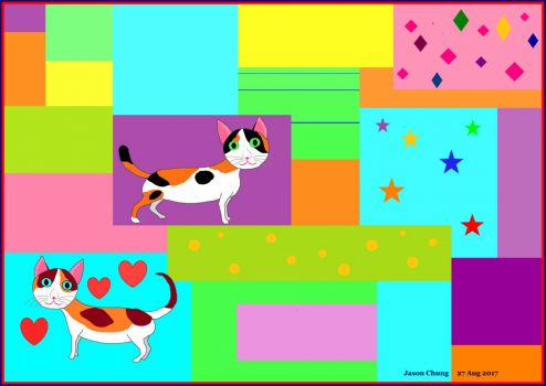 douglas puzzle calico cat