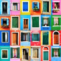 "Windows and Doors of Burano"