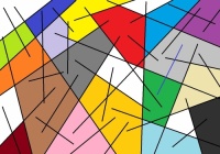 Wobblybear Creations 1961 - (now FREE to own) Abstract patch lines (inspirational) (*Pick the puzzle size you want)!