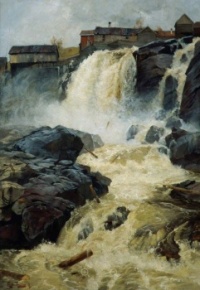 Fritz Thaulow: Haugsfossen (1883)