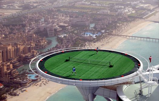 World's Highest Tennis  Court - Dubai