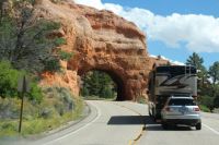 I'm Heading into tunnel in Red Canyon, Utah