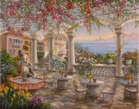 Dining on the Terrace by Nicky Boehme