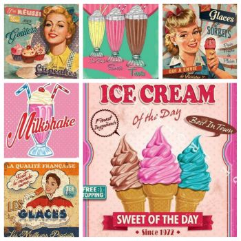 Solve VINTAGE ICE CREAM (86) jigsaw puzzle online with 100 pieces