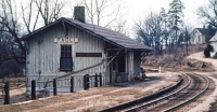 Fallen Flag Depot. Pauli, Indiana Monon Railroad