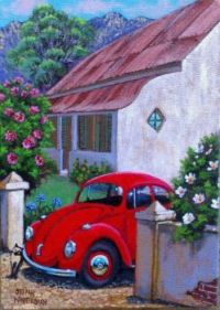Beautiful Red Volkswagon          Stephan Winterbach       Russell Colbane Art