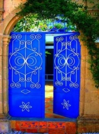 Rhodes Island, Greece BLUE DOOR