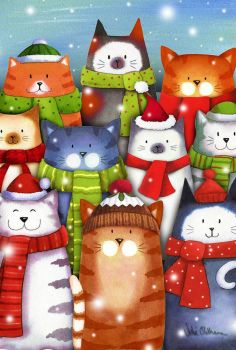 Solve kittens need mittens jigsaw puzzle online with 70 pieces