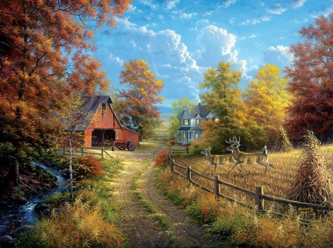 Solve November Farm jigsaw puzzle online with 165 pieces