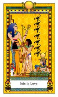 Tarot Cards of Ancient Egypt, The Isis Card