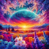 sunrise at springtime in Utah