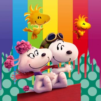 Solve Snoopy & Fifi jigsaw puzzle online with 100 pieces