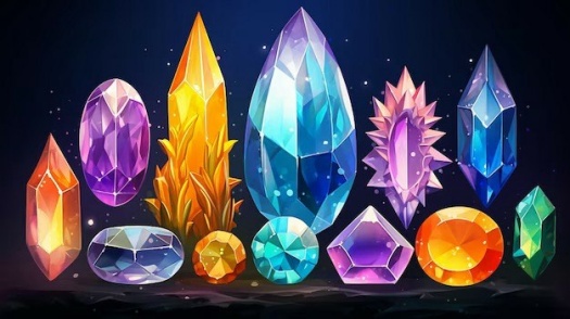 Solve A Gem Display jigsaw puzzle online with 15 pieces